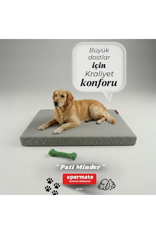 Xpermate Büyük Irk Köpek Yatağı Fermuarlı Yıkanabilir Su İtici Evcil Hayvan Yatağı Pati Minder 80 x 120 CM
