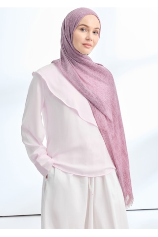 Armanda Organic Touch Viskoz Şal- 3601 Açık Gül Kurusu