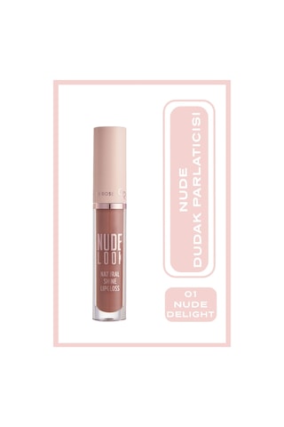 Golden Rose Nude Look Natural Shine Dudak Parlatıcı 01 Nude Delight