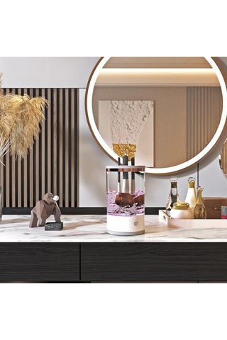 Ppyuw Çabuk Kuruyan Makyaj Fırçası Temizleyici Abs Ve Pc İle