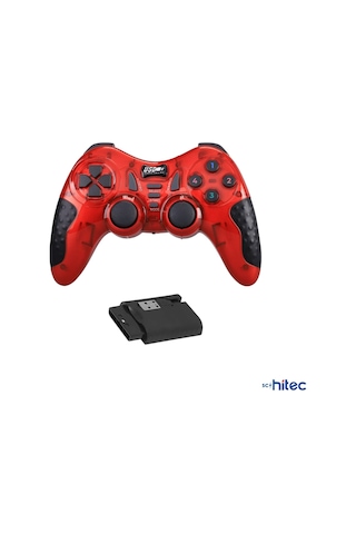 Schitec 7in1 Pc/ps2/ps2/ps3/pc360/tv/tvbox/android Cihazlar İle Uyumlu Kablosuz Gamepad Kırmızı