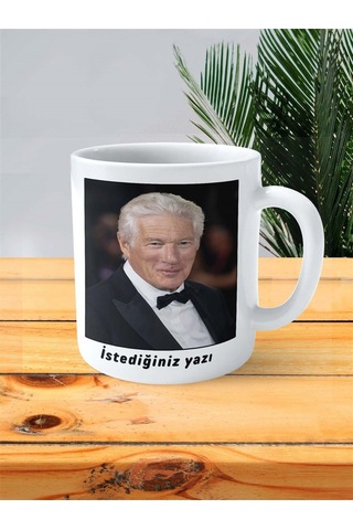 Richard Gere Baskılı Kupa Bardak Kişiye Özel Desen 3 Çok Renkli