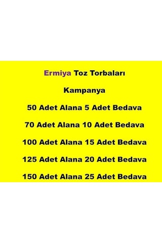 Profilo Uyumlu PSU5BPOW Elektrikli Süpürge 20 Ad Bez Kumaş Toz Torbası