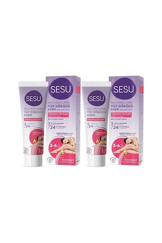 Sesu Hassas Ciltler için Tüy Dökücü Krem 2 x 100 ML