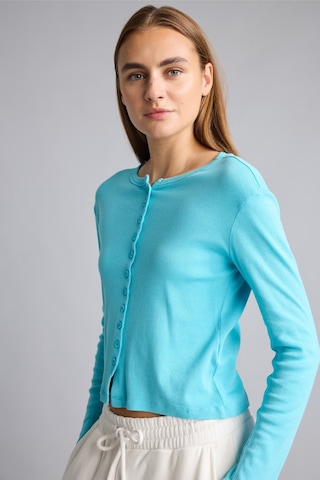 Defacto Slim Fit Bisiklet Yaka Düğmeli Ribana Uzun Kollu Basic Hırka I9576ax26autr111 Turkuaz-tr111