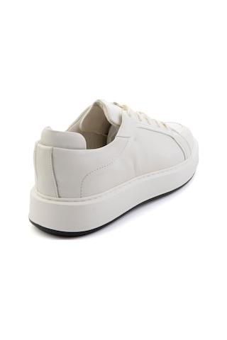 Bambi Beyaz Hakiki Deri Erkek Sneaker E01549290503