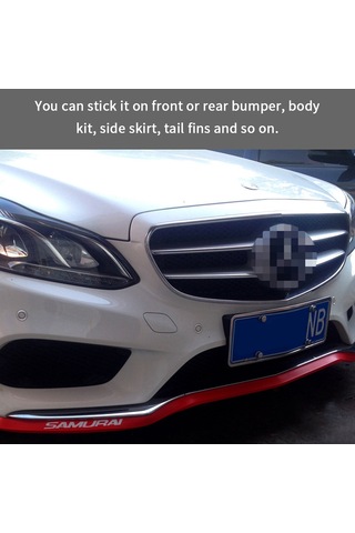 Geeroyoo 2.5m Evrensel Araç Bumper Koruyucu - Tpvc Malzeme, Kolay Kurulum, Ön/arka Bumper Ve Yan Etekler İçin