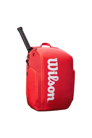 Wilson WR8010901001 Super Tour Tenis Sırt Çantası Kırmızı
