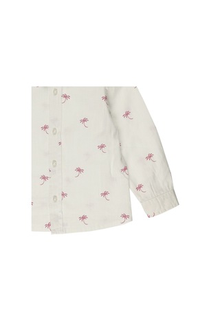 Panço Erkek Çocuk Palmiye Desenli Gömlek Beyaz 2311Bb06009-2386 001