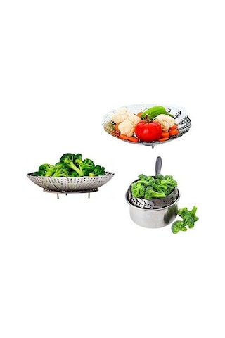 Paslanmaz Çelik Sebze Haşlama Sepeti
