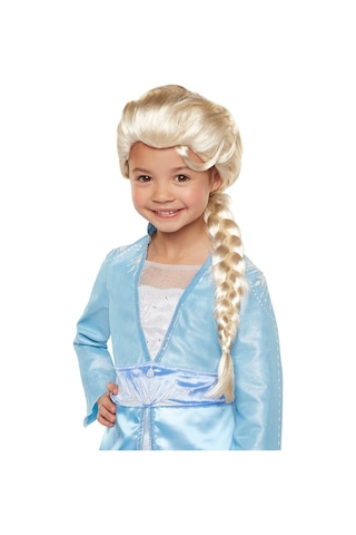 Platin Altın Dore Renk Karlar Ülkesi Elsa Frozen Peruğu Çocuk Boy