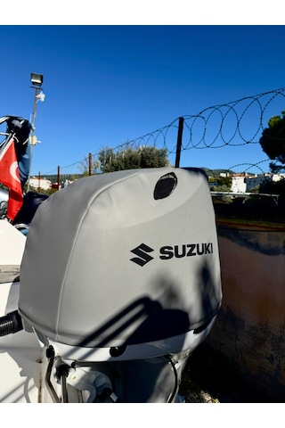Tekne Motor Kılıfı Dıştan Takma Marin Deri Suzuki 140 Hp Yeni Kasa