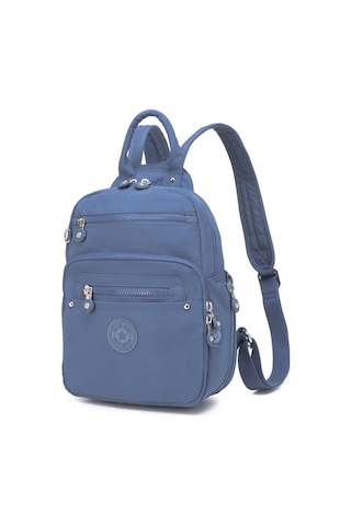 Smart Bags Küçük Boy Krinkıl Kumaş Kadın Sırt Çantası 3386 Mavi