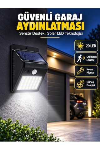 Mey İthalat Kablo Gerektirmeyen Solar Led Bahçe Ve Veranda Işığı Yeni Nesil Çok Renkli