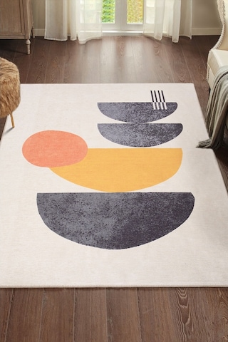 Funk Modern Dokuma Pamuk Polyester Renkli Halı (Al 399)