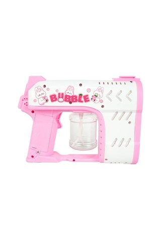 Bubble Blaster Işıklı Ve Müzikli Çift Başlıklı Köpük Tabancası Double Head Bubble Gun - Pembe