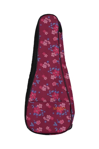 Wagon 03 Serisi Tenor Ukulele Çantası - Hibiskus Pembe