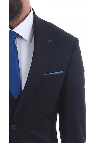 Jan Carlucci Slimfit Yelekli Drop 6 Takım (476249345) Lacivert