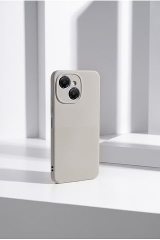 Tecno Spark 40c / Pop 10 Pro Uyumlu Kamera Korumalı Silikon Telefon Kılıfı Darbe Emici İçi Kadife Tırtıklı Kaymaz Yüzeyli Yumuşak Kılıf-54286 Gri