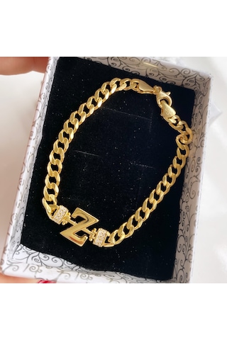 Simurg Jewellery Gümüş Z Harfli Bileklik
