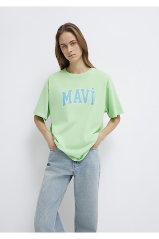 Mavi - Mavi Logo Baskılı Yeşil Tişört 1600843-71721 Yeşil