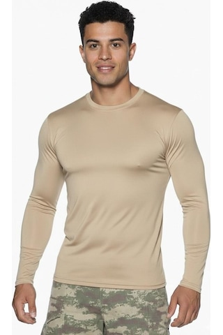 Astrid T Özel Üretim İçlik Seçeneği Hava Alan Ter Tutmayan Single Sword Uzun Kol Microfiber T-shirt - Tişört Diğer