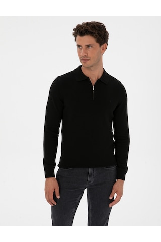 Pierre Cardin Erkek Siyah Kazak /triko 50315406-vr046 Siyah