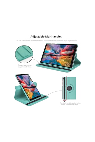 Galaxy Tab A9 Plus 11" Uyumlu Kılıf Zırh Ve Ekran Koruyucu Set