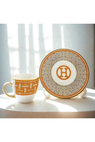 Hermes 6'lı Kahve Takımı Çok Renkli