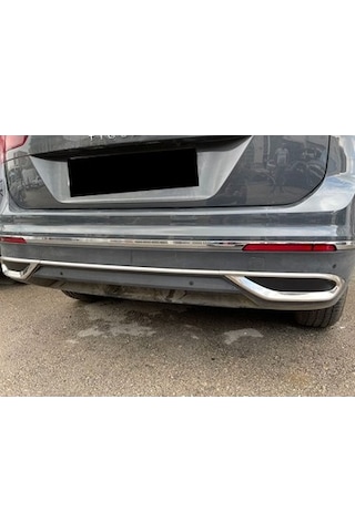 VW TIGUAN 2020 ARKA DİFÜZÖR EGZOZ ÇIKIŞI 3 PRÇ PASLANMAZ