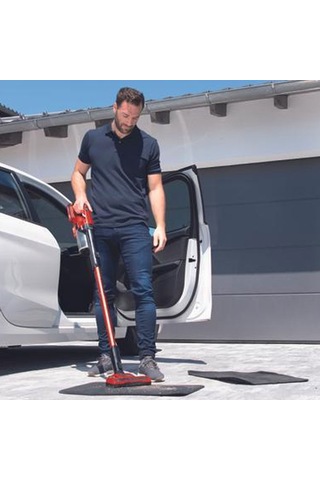 Einhell TE-SV 18Li Akülü Dikey Süpürge + Fastcharger 5.2 Ah Kırmızı