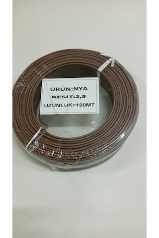 2.5 Mm Nya Kahverengi Tam Kesit Cca Kablo
