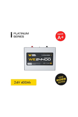 Werer Energy 24V 400Ah LiFePO4 Platinum Series Bluetooth'lu Lityum Demir Fosfat Akü