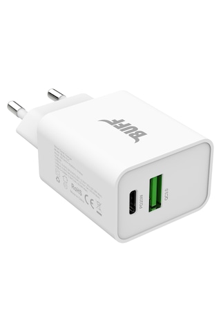 Buff BL60- ST Type-C To Type-C 20 W Hızlı Şarj Seti Beyaz