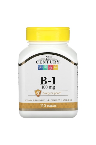21st Century B-1 - 100mg - Energy Support - 110 Tablets