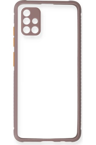 Newface - 235 - Samsung Galaxy Uyumlu A71 Kılıf Miami Şeffaf Silikon - - Csmo-tex - Açık Mor
