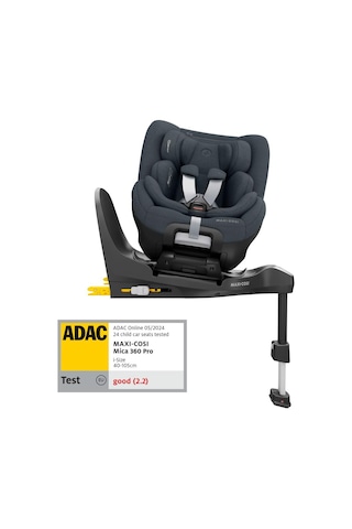 MaxiCosi Mica 360 Pro İSize Dünyanın İlk Kızaklı, Araç Dışına Çıkabilen İsofix'Li 360 Dönebilir Yatabilir 018 Kg Bebek Oto Koltuğu Authentic Graphite