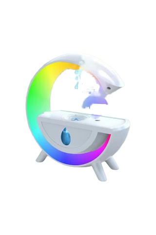 Antigravity Akıllı Nemlendirici Bluetooth Hoparlör + Led Ambiyans Işık