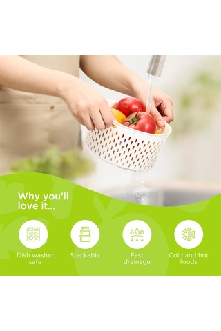 3 Adet Buzdolabı Saklama Kutusu Yuvarlak Şeffaf Drenaj Sepeti Meyve Sebze Taze Saklama Kutusu Bpa , Fda Yok