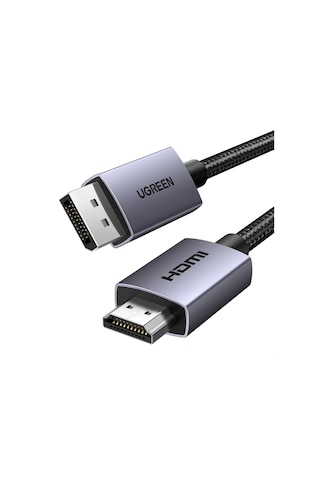 Ugreen 4k 1080p 120hz Displayport 1.2 To Hdmı 1.4 Örgülü Kablo, 1m, 35840