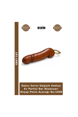 Delux Serisi Değişik Hediye Ev Partisi Bar Aksesuarı Ahşap Açacağı No:1008 Çok Renkli