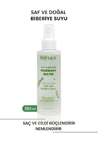 Royues Dökülme Karşıtı Ve Saç Uzatma Etkili Biberiye Suyu 150 ML