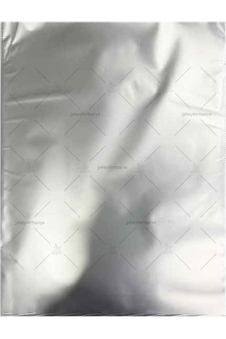 Mat Metalize En:7cm X BoY:9cm Bantlı GÜMÜŞ Hediye PAKETİ 20 adT