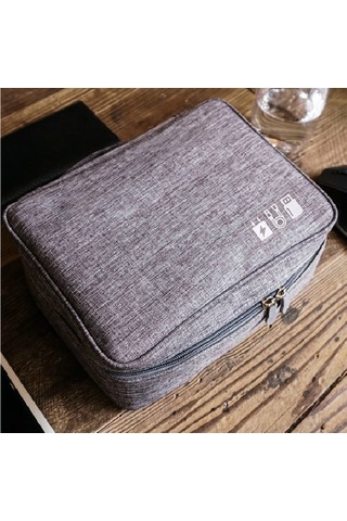 Xindoker Büyük Boy Lacivert Kullanıma Pratik Dayanıklı Kullanıma Pratik Çok Amaçlı Dijital Aletler Ve Veri Kabloları Depolama Çantası Lacivert