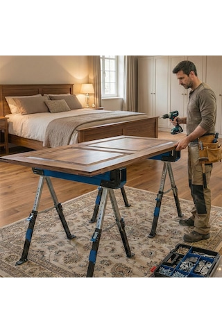 Scheppach MWB600 2 Parçalı Testere Sehpası Seti - 5907109852