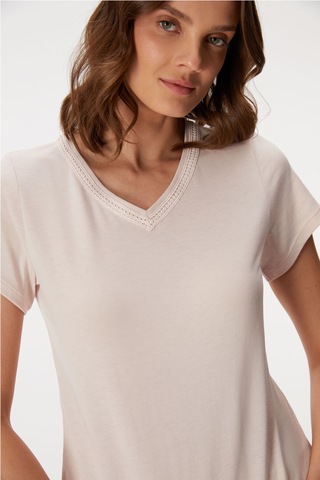 Man11407-1006 Anil Ev Giyim Man11407 11407 Kadın T-shirt Ve Şort Takım Pembe