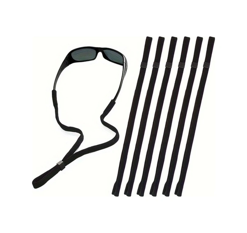 Trendooze Parlak Ayarlanabilir Gözlük Kayışı 6lı Nylon Spor Güvenlik Kayışı: Koşu, Bisiklet, Seyahat