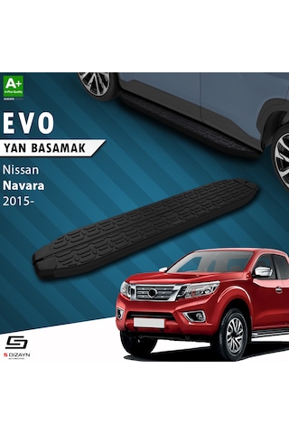 S-dizayn Nissan Navara 3 Evo Siyah Yan Basamak 203 Cm 2015 Üzeri