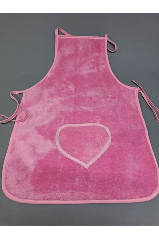 Peluş Mutfak Önlüğü / Su Geçirmez A Pembe Başak Ev Tekstili