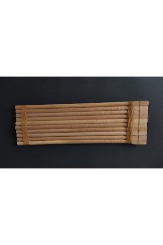 Ahşap Tahta Tünek 10 Lu 40 Cm